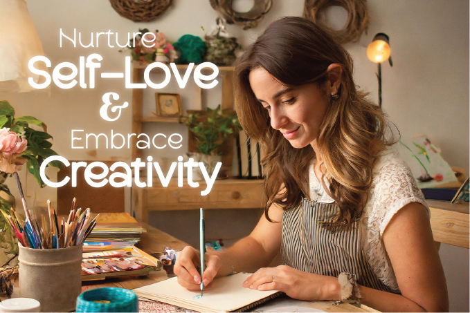 woman sitting at a desk, writing in a journal.