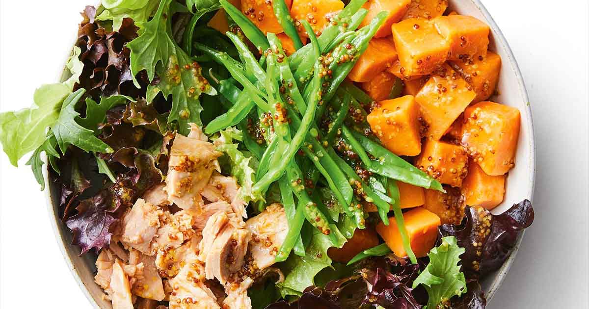 Honey Mustard Tuna and Sweet Potato Salad