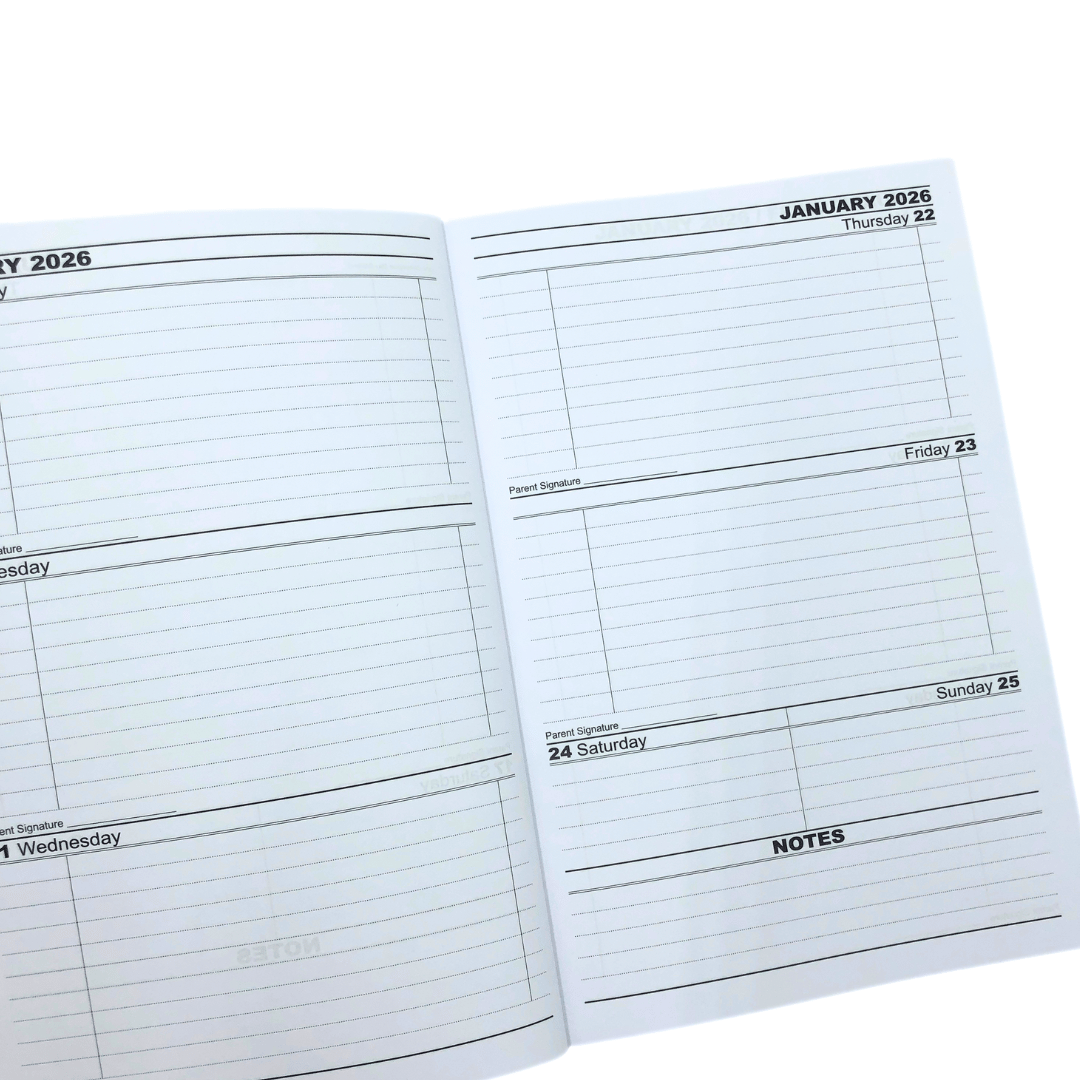 A5 School Week-to-view 2026 Diary