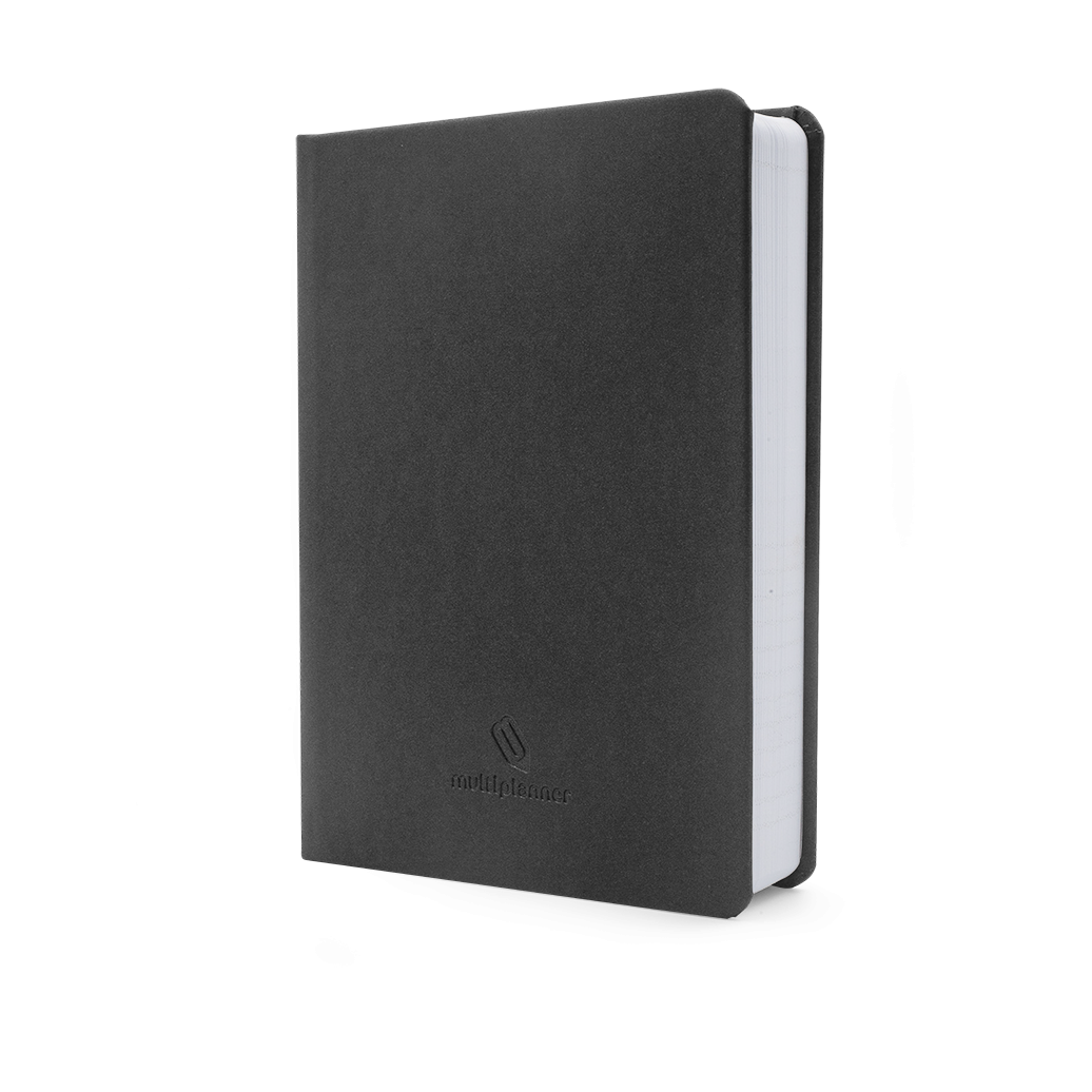 Image shows a grey multiplanner with a sparkly cover 