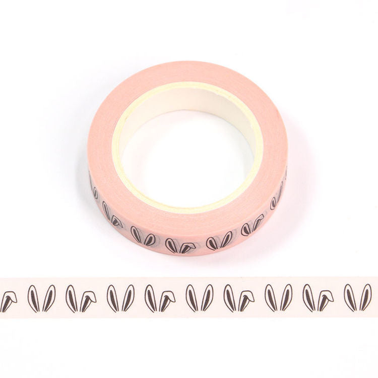 Image shows a washi tape with rabbit ears