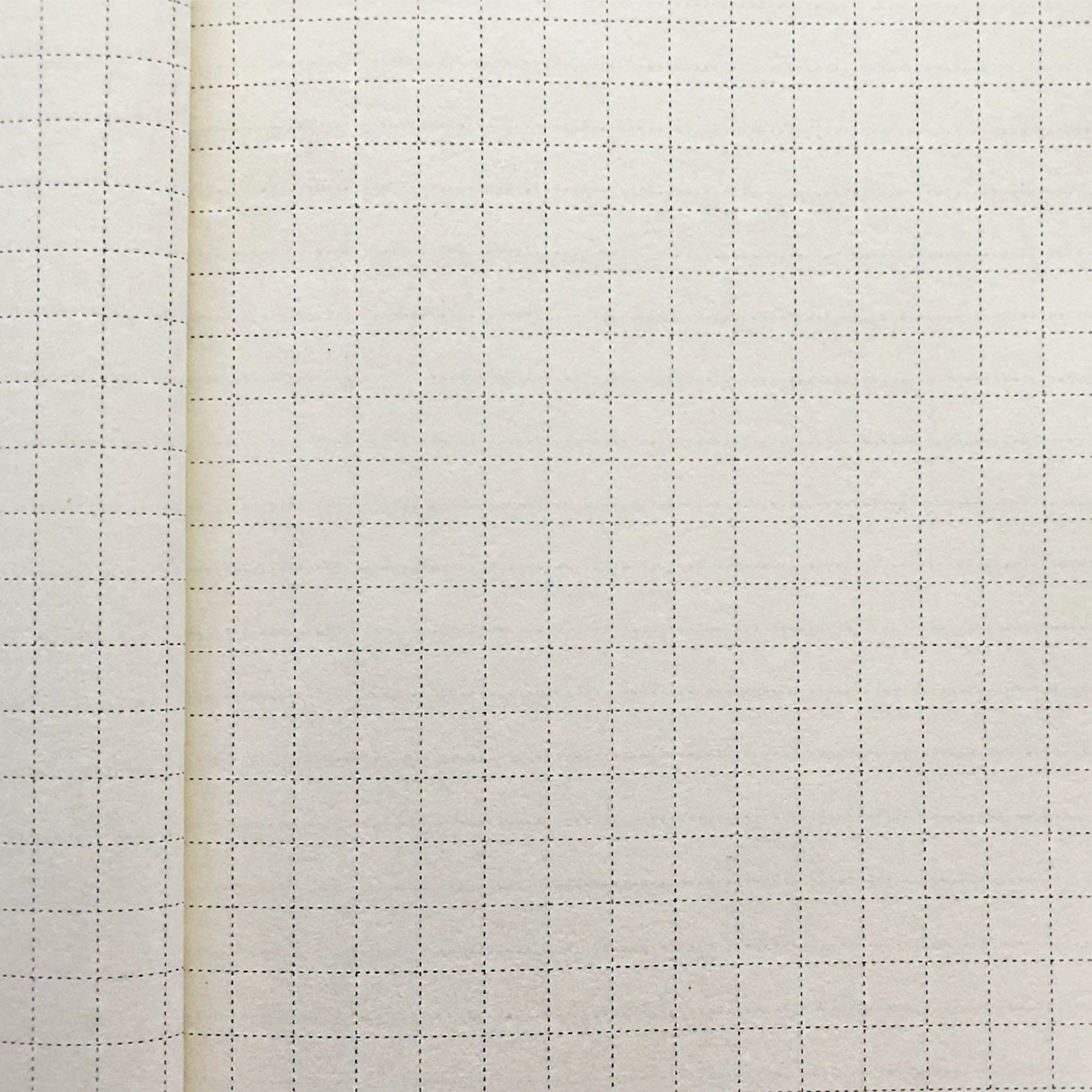 Image shows dot grid pages inside an A5 journal