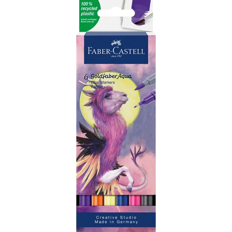 Image shows a set of Faber-Castell dual markers