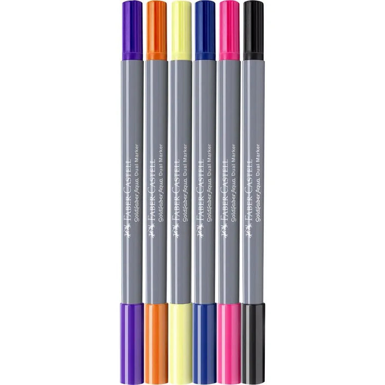 Image shows a set of Faber-Castell dual markers