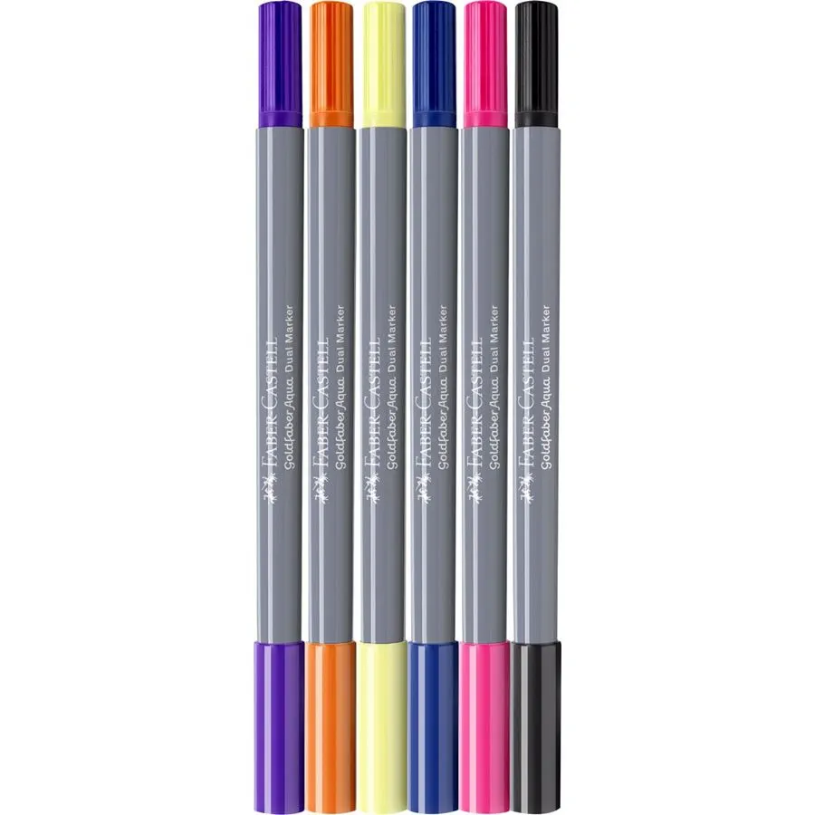 Image shows a set of Faber-Castell dual markers