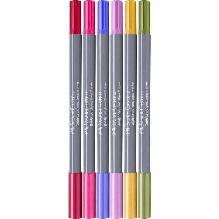 Image shows a set of Faber-Castell dual markers