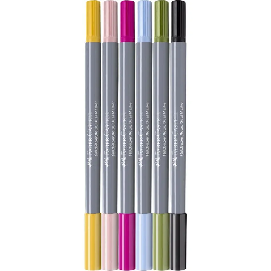 Image shows a set of Faber-Castell dual markers