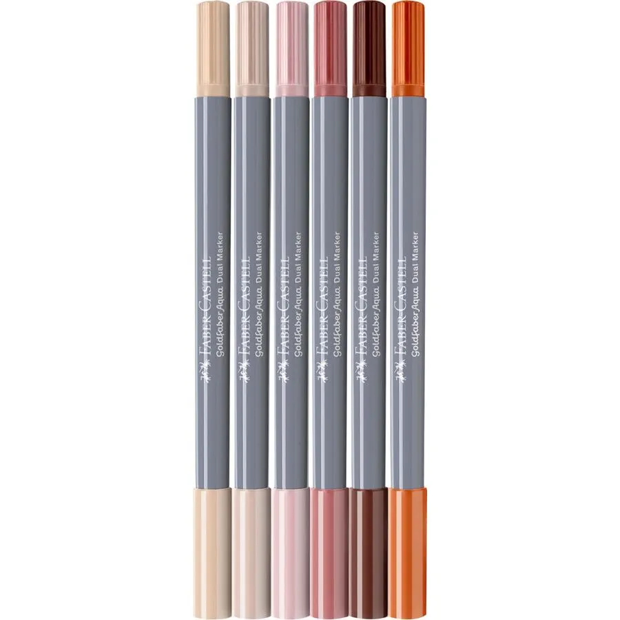 Image shows a set of Faber-Castell dual markers