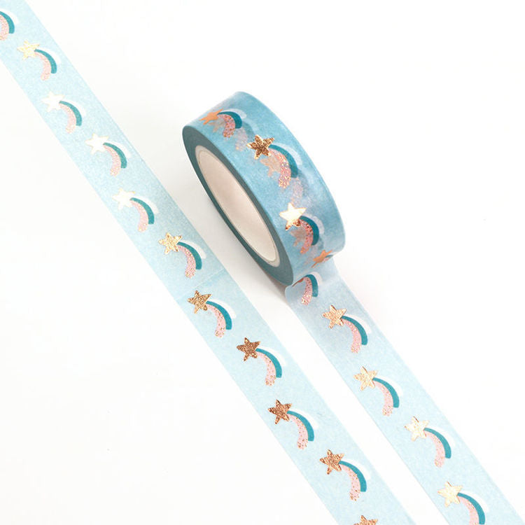 SD10-29 Blue Shooting Stars Washi Tape