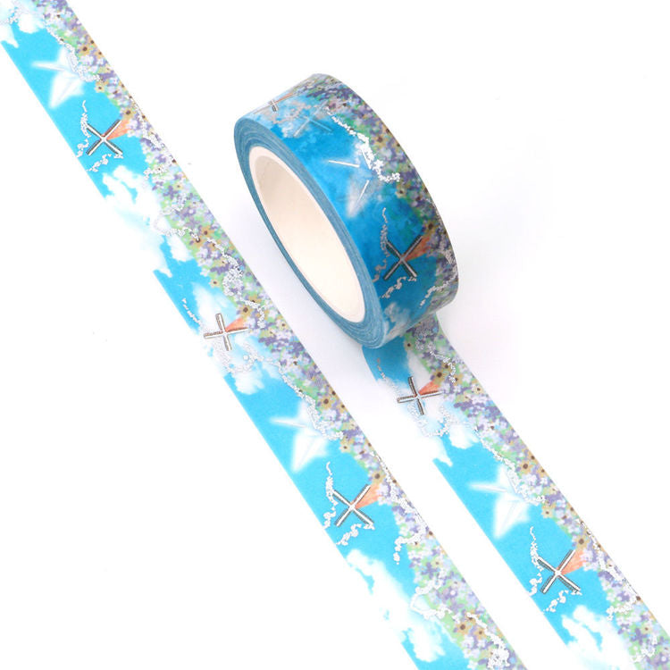 FL10-105 Flowers & Windmills Washi Tape