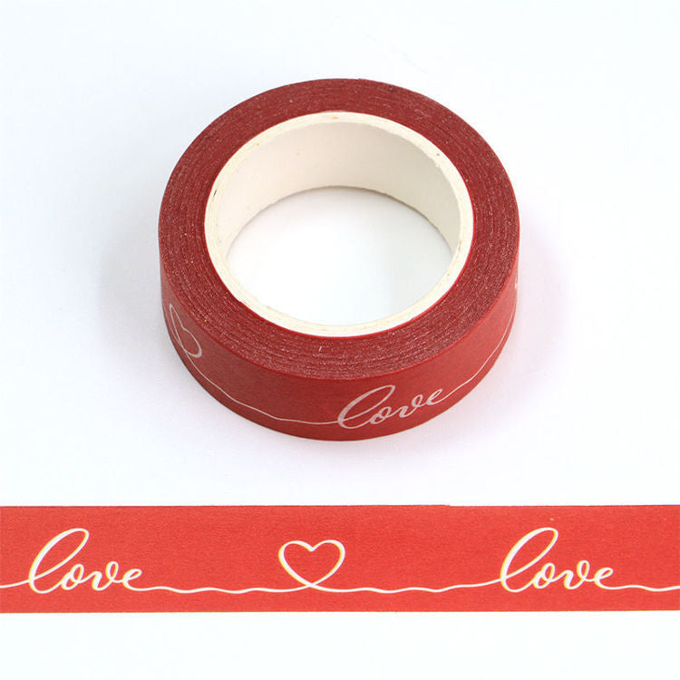 HE10-12 Loving Hearts Washi Tape