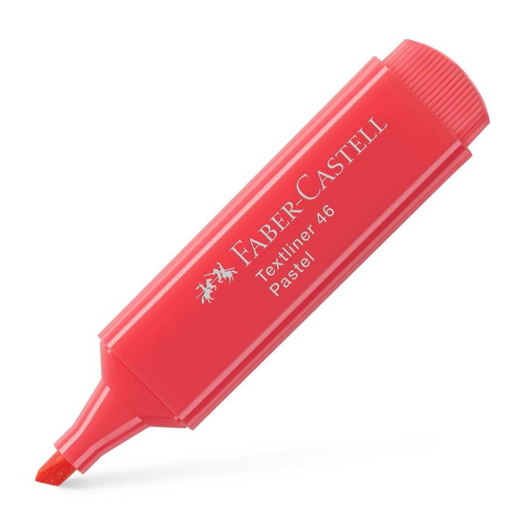 Image shows an apricot colour Faber-Castell highlighter