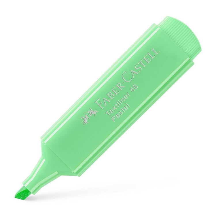 Image shows a green Faber-Castell highlighter