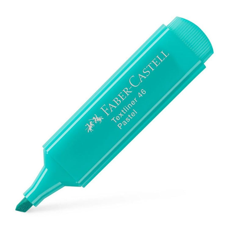 Image shows a turquoise Faber-Castell highlighter
