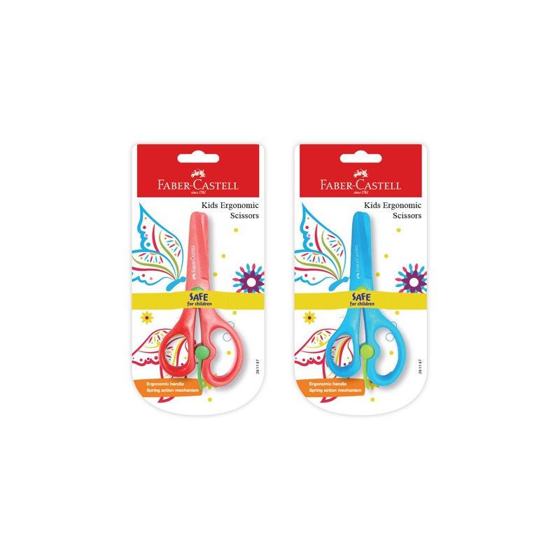 Image shows faber-castell kids ergonomic scissors