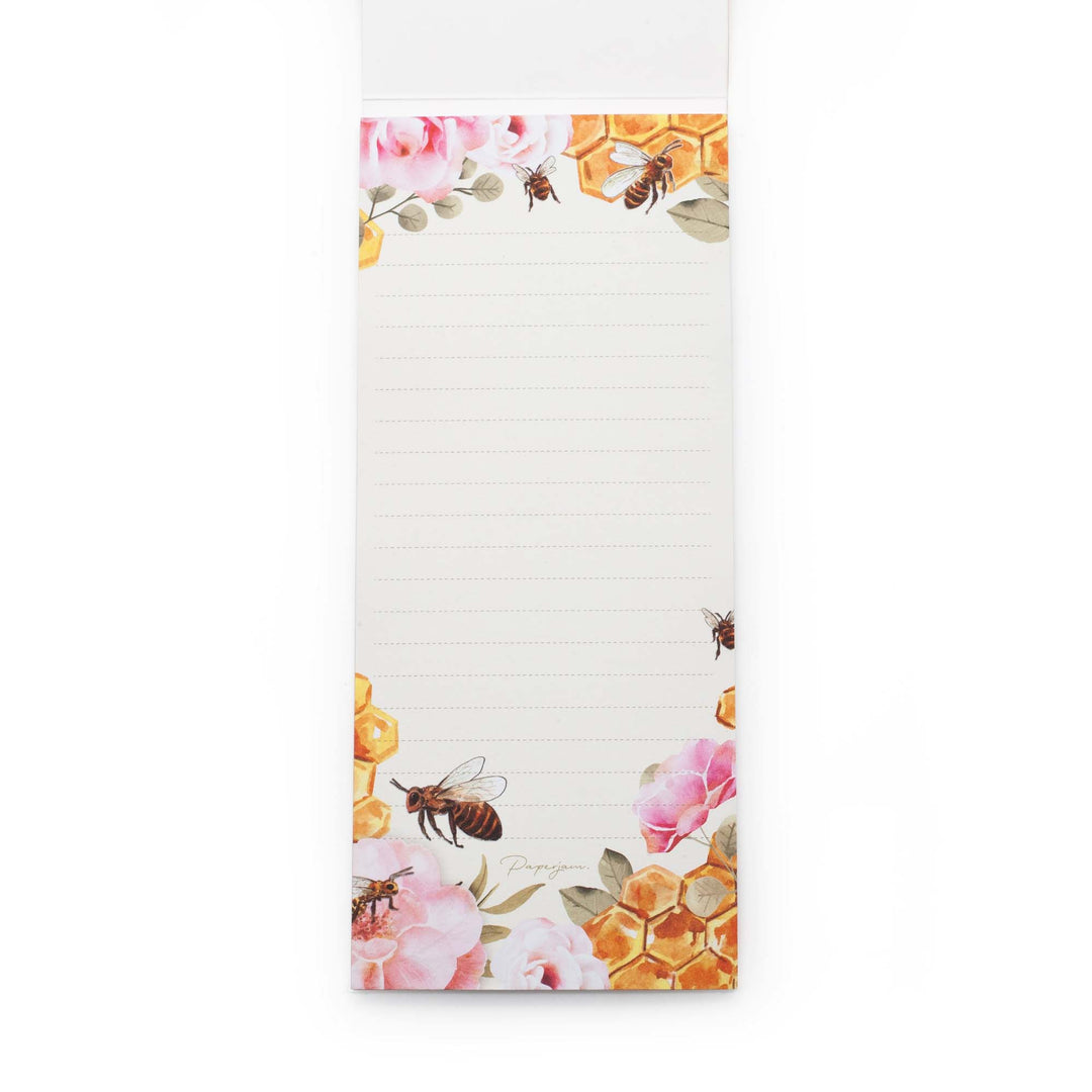 Image shows the inside pages of the Bee Scribblz Notepad