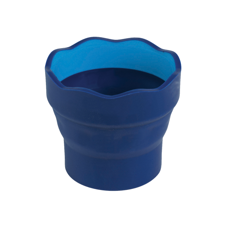 Image shows a Blue Faber-Castell Clic 'n Go water pot