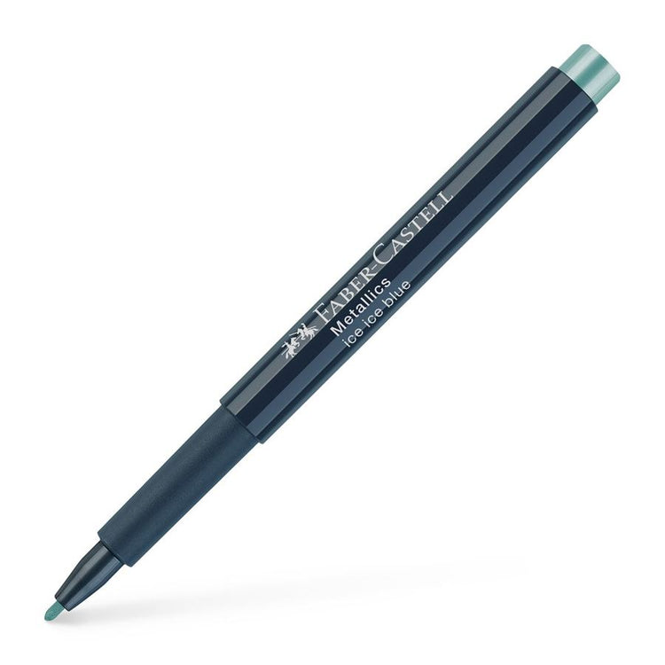 Image shows a Faber-Castell metallic marker (ice ice baby)