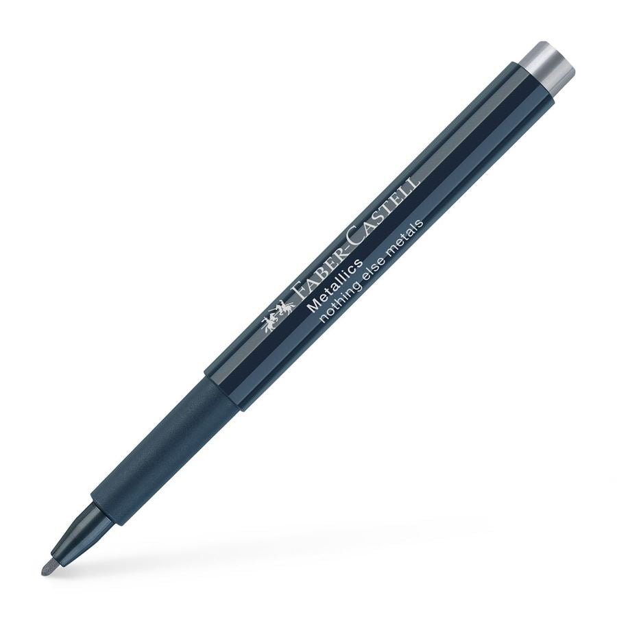 Image shows a Faber-Castell metallic marker (nothing else metals)
