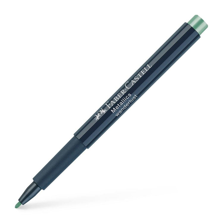 Image shows a Faber-Castell metallic marker (wanderlust)