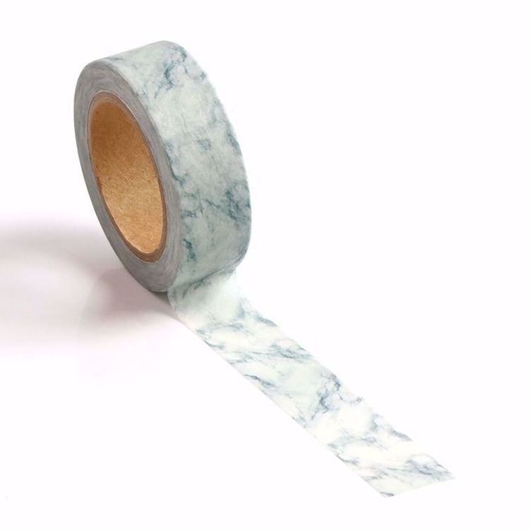 Image shows a grey marble pattern washi tape