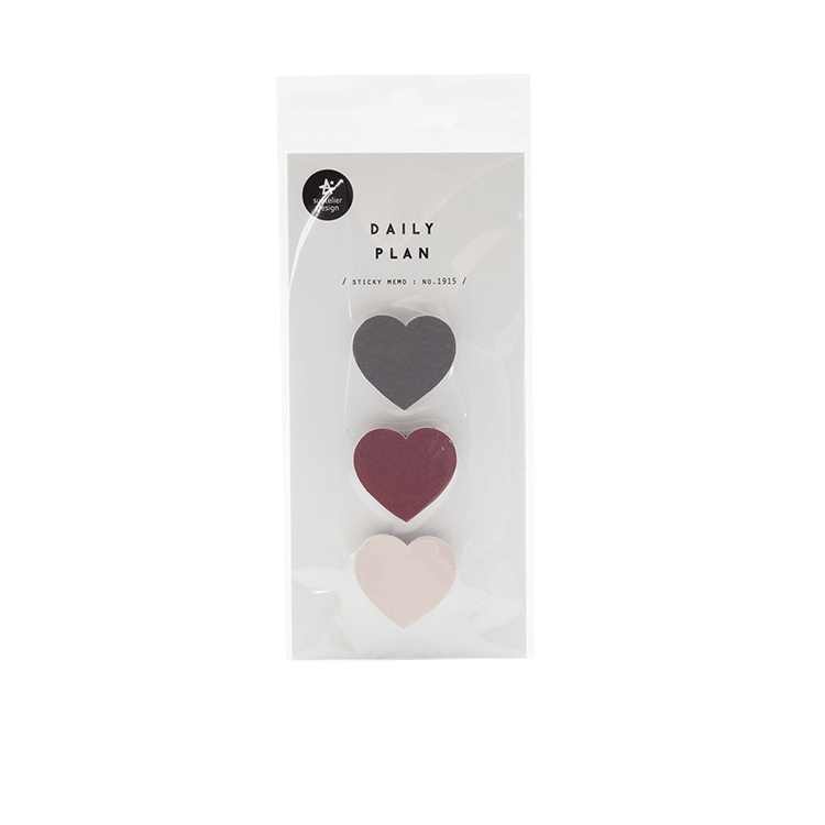 Daily Plan - Heart Shaped Memo Pads
