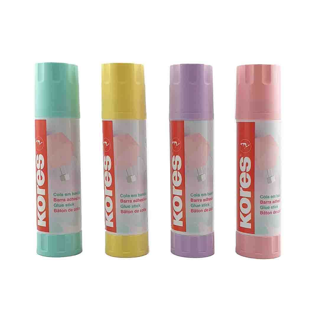 Image shows a group shot of Kores Pastel glue sticks