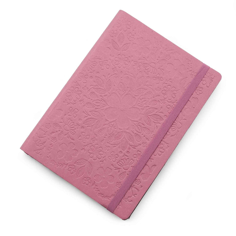 Image shows the top view of an orchid Flexi Premium journal