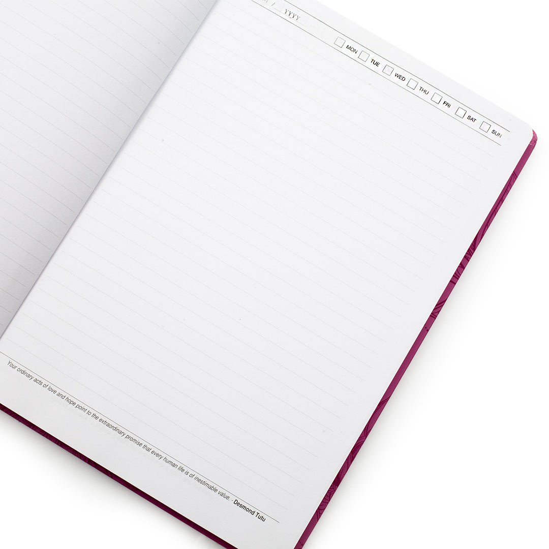 Image shows the inside pictures of an A4 Scribblz journal