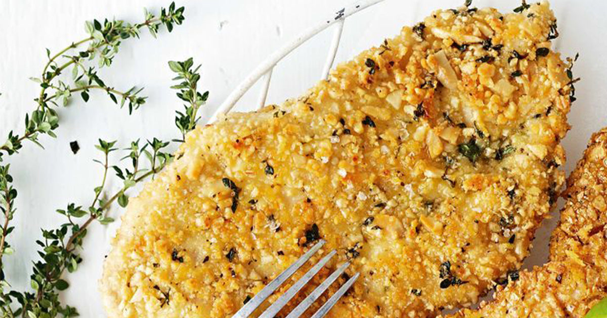 Almond & Lemon Thyme Chicken Schnitzel