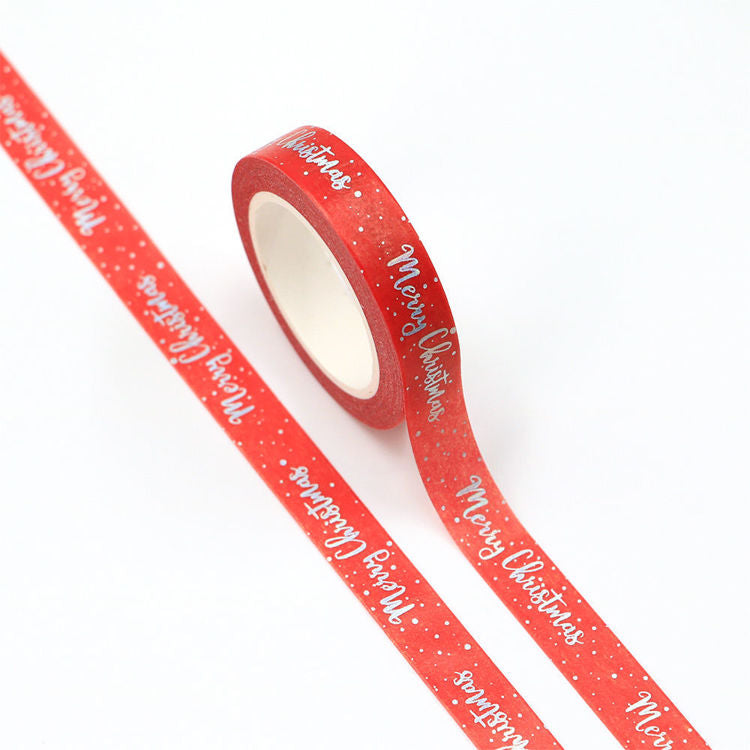 Image shows a Christmas theme washi tape 