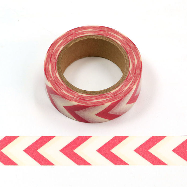 Image shows a pink arrows washi tape