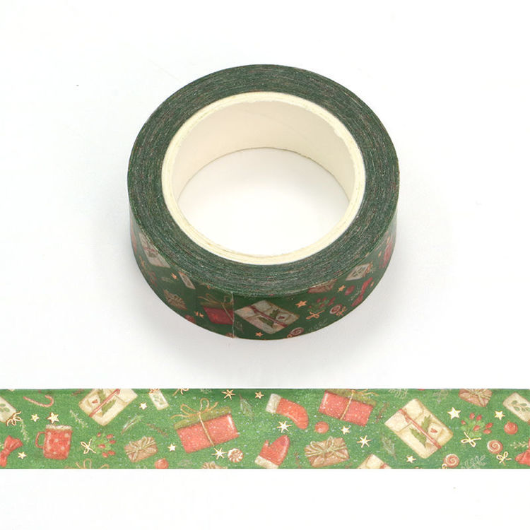 Image shows a Christmas theme washi tape 