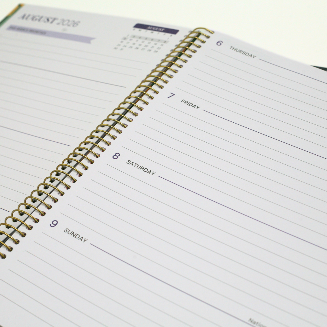 17-Month Week-to-view Planner 2026-2027