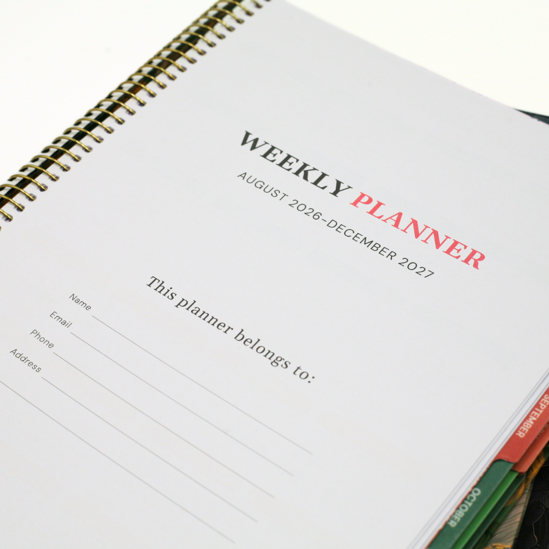 17-Month Week-to-view Planner 2026-2027