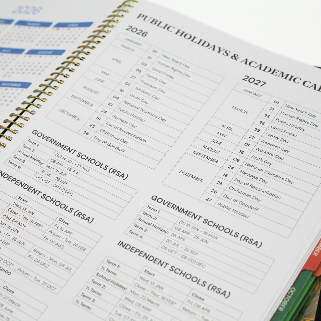 17-Month Week-to-view Planner 2026-2027