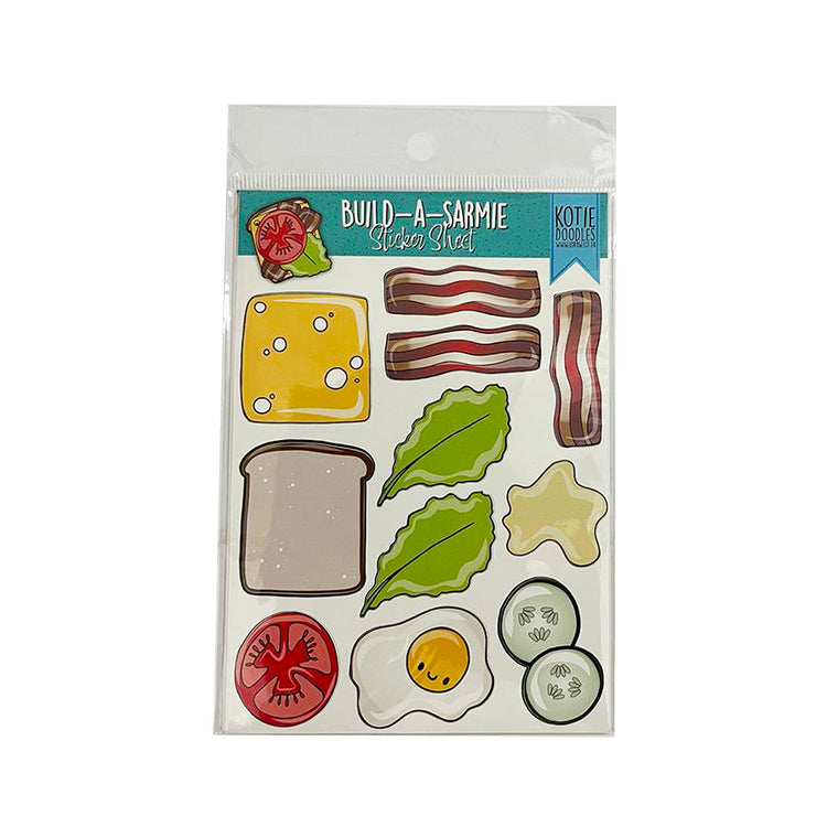 Image shows a sarmie themed sticker pack