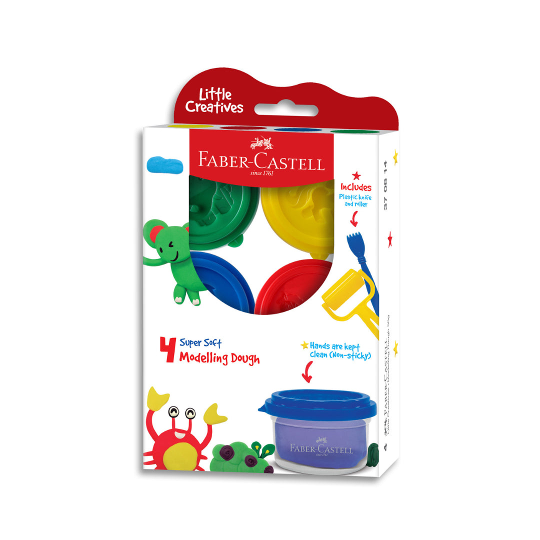 Image shows a set of Faber-Castell modelling clay