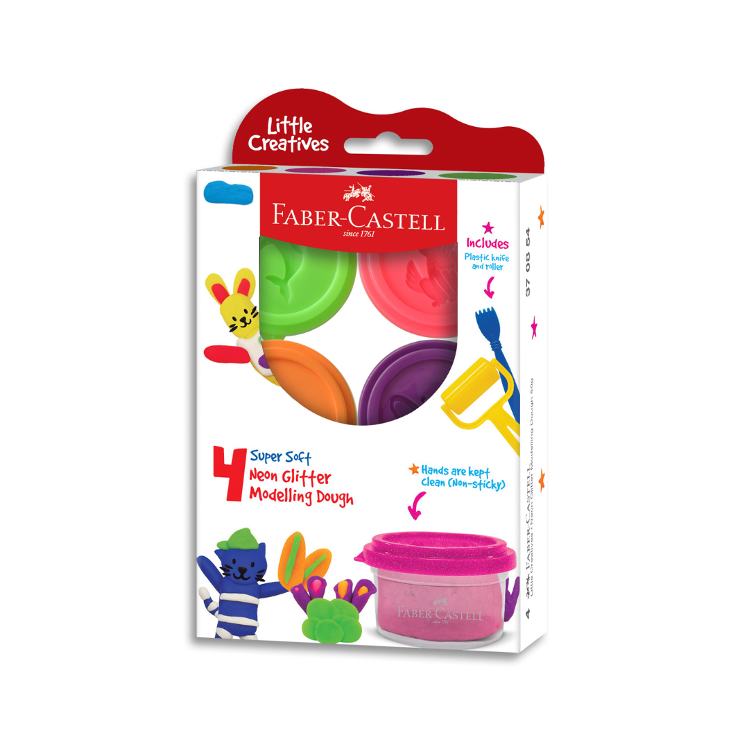 Image shows a set of Faber-Castell modelling clay