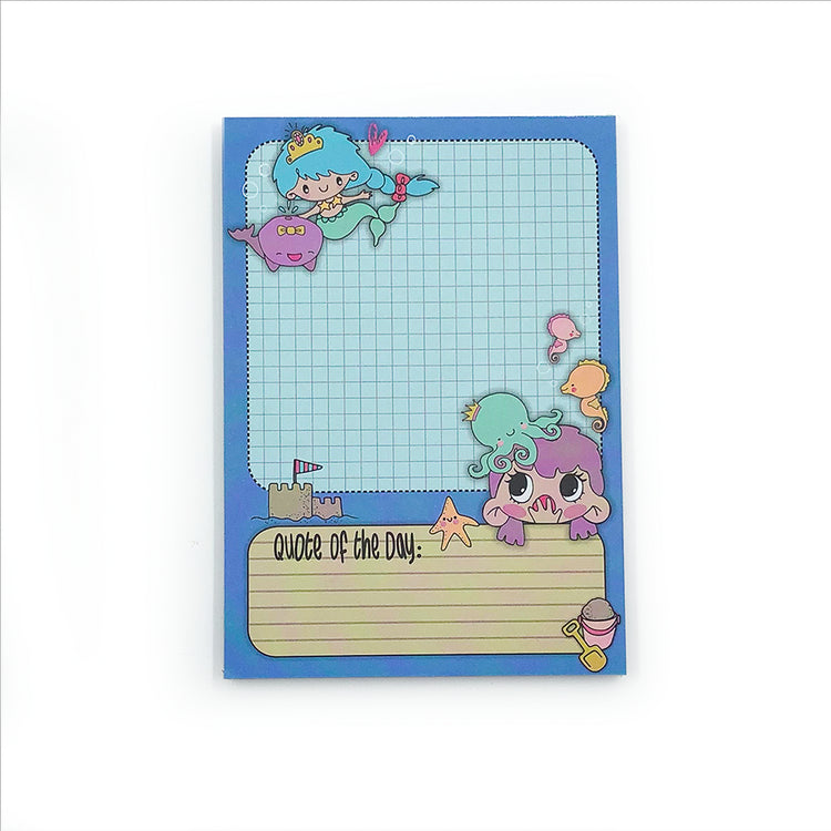 Image shows a sea theme notepad for kids
