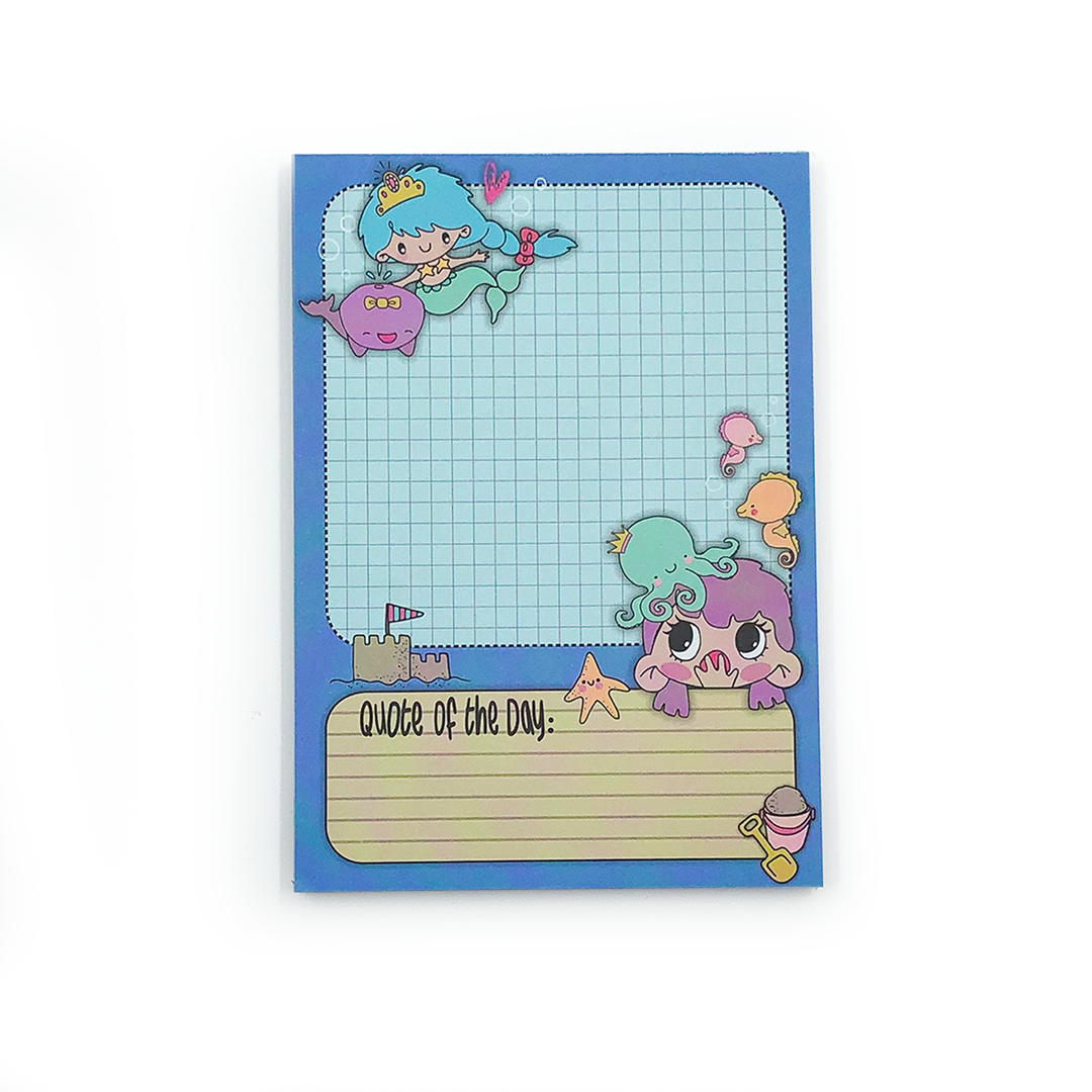 Image shows a sea theme notepad for kids