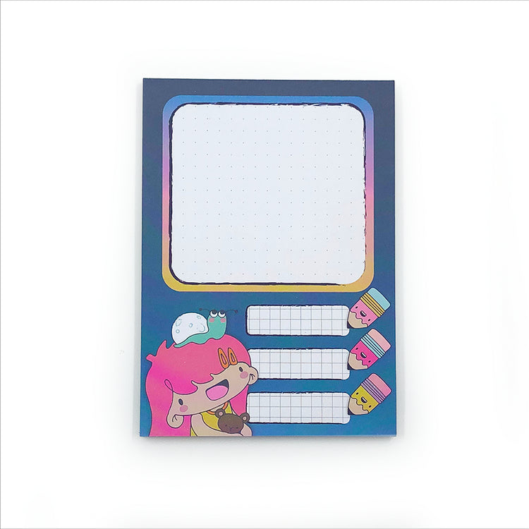 Image shows a kid theme notepad