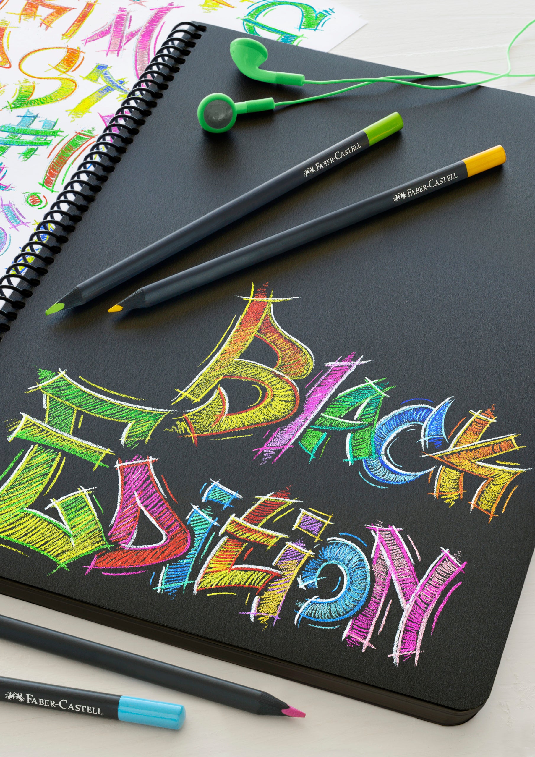 Image shows faber-castell black edition colour pencils 