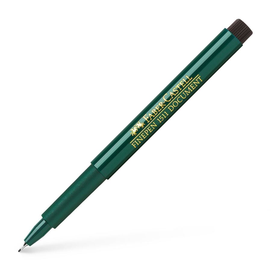 Image shows a Faber-Castell fine black pen