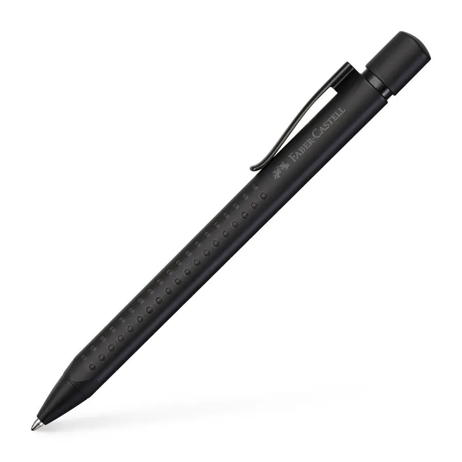 Image shows a black Faber-Castell ballpoint pen 