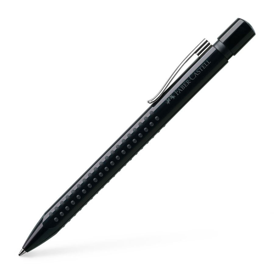 Image shows a black Faber-Castell Harmony ballpoint pen