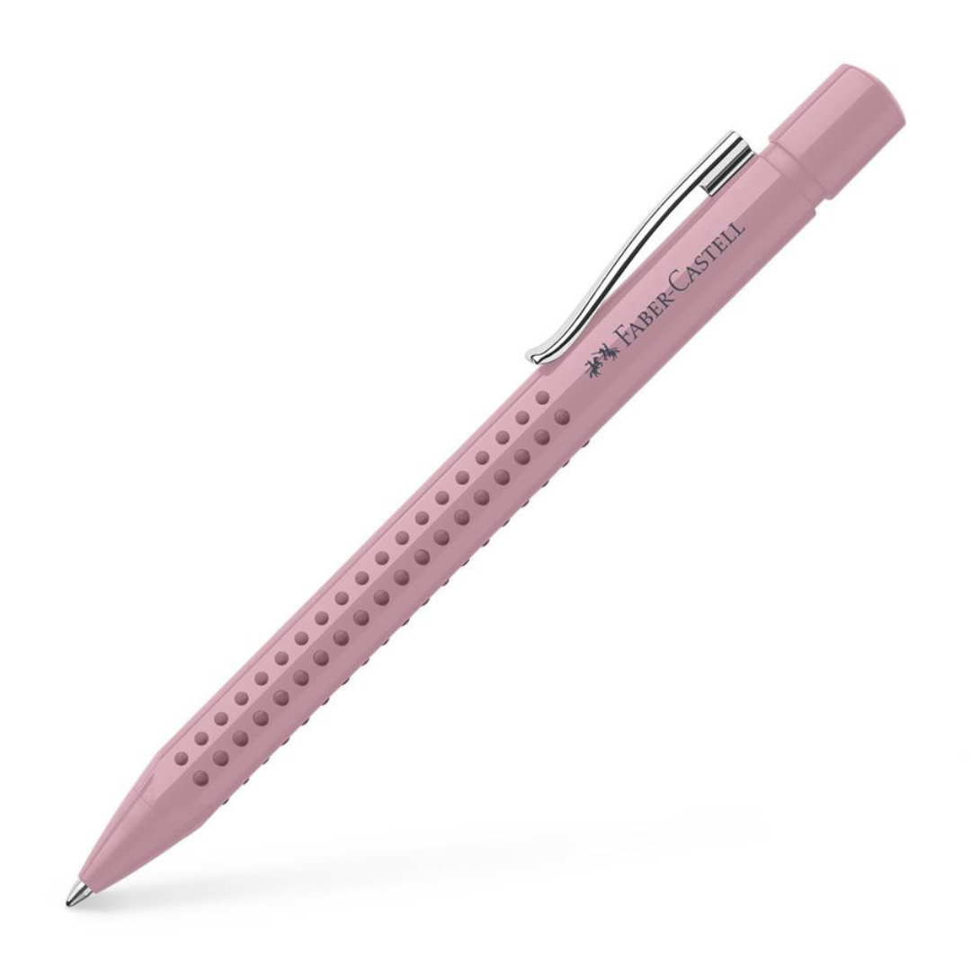 Image shows a rose pink Faber-Castell Harmony ballpoint pen
