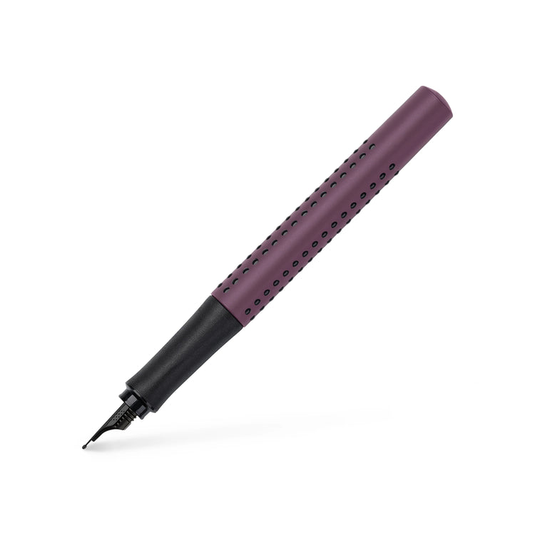 Image shows a berry colour Faber-Castell fountain pen 