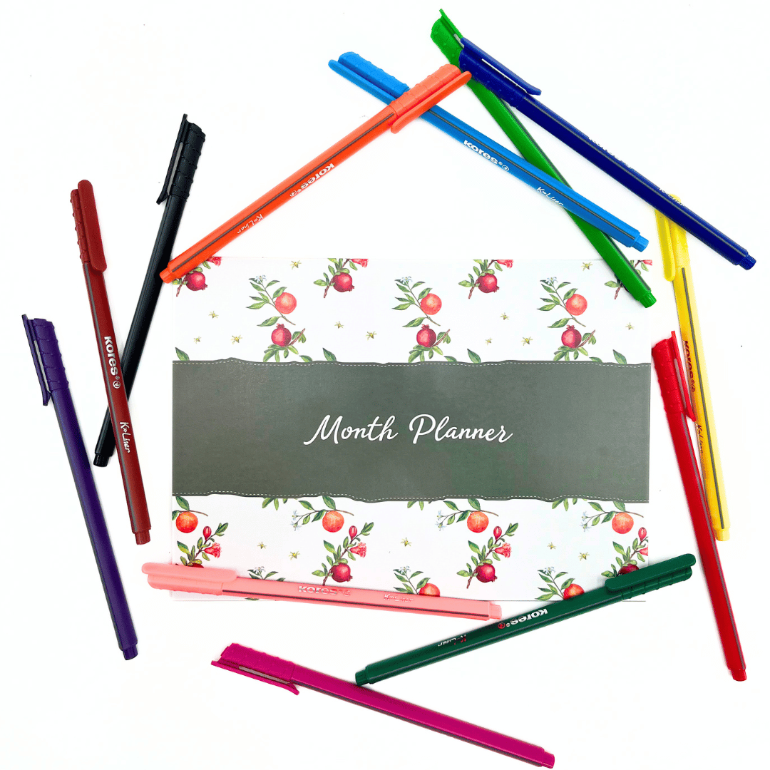 Month Planner and Kores K Liner