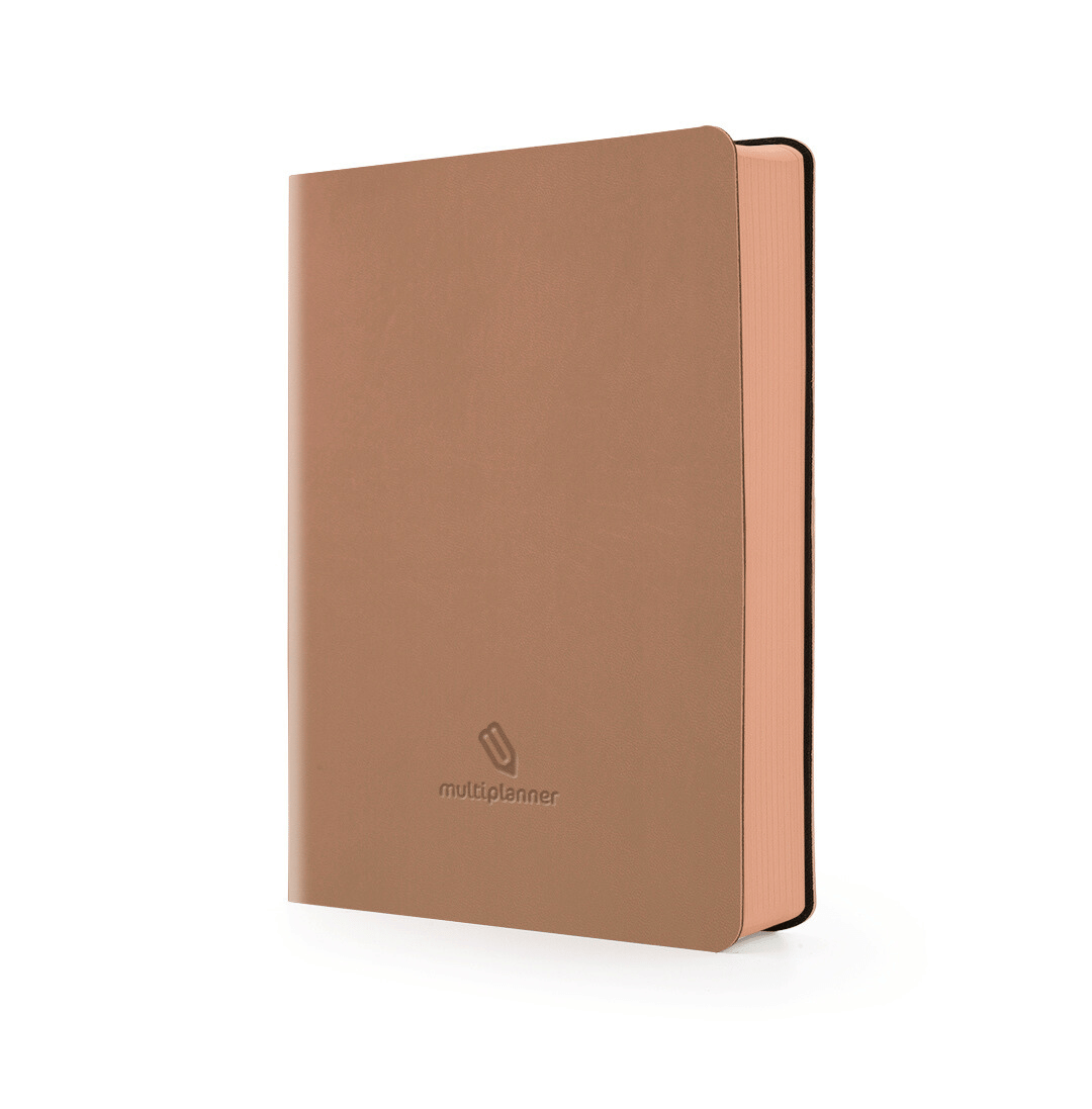 Tan MultiPlanner with a visible brand logo on a white background